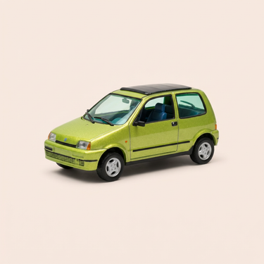 Voiture miniature - Fiat Cinquecento Soleil verte de 1996 - VITESSE référence V095C (boite carrée)