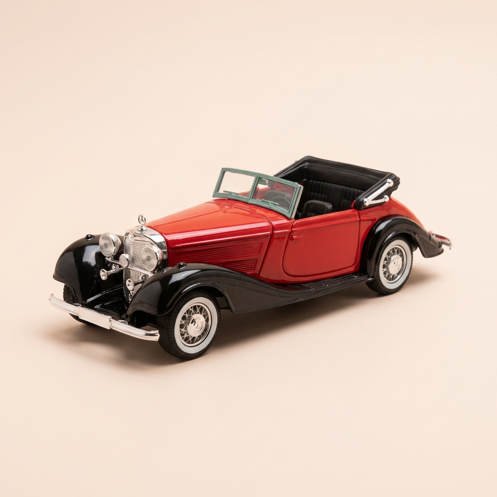 Mercedes 540K rosso e nero - Solido riferimento 4086