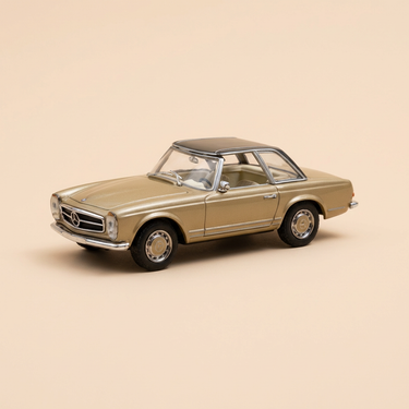 Voiture miniature - Mercedes-Benz 280 SL Pagode couleur or - MINICHAMPS