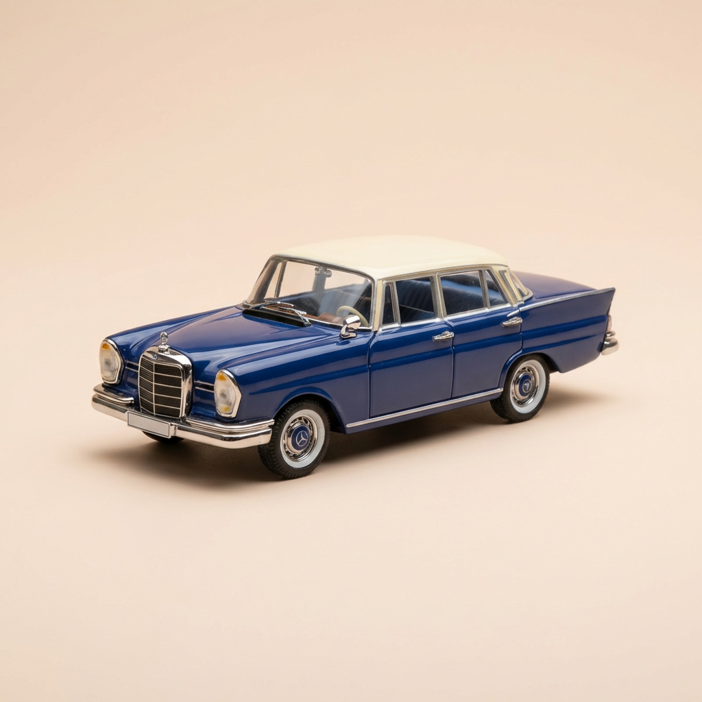 Mercedes 220SE niebieska z kremowym dachem z 1959 roku - VITESSE