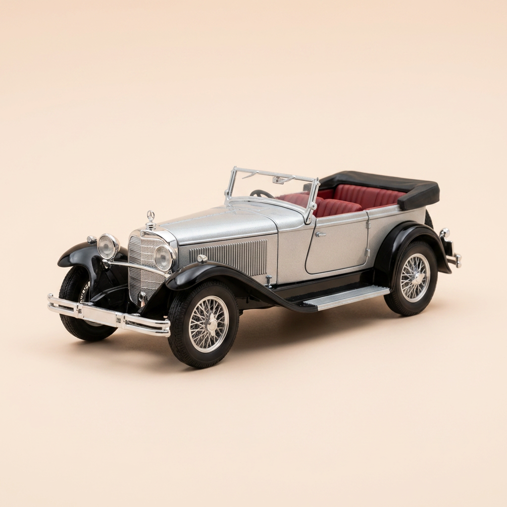 Mercedes SS grigia e nera del 1928 - Solido