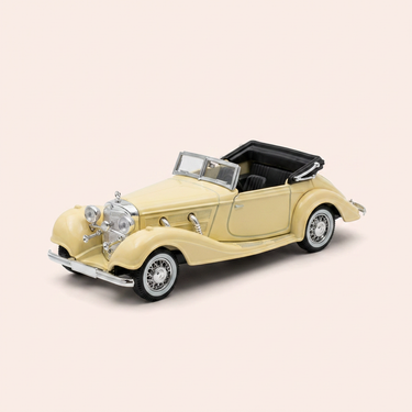 Voiture miniature - Mercedes 540K beige de 1938 (collection Voitures d'exception)