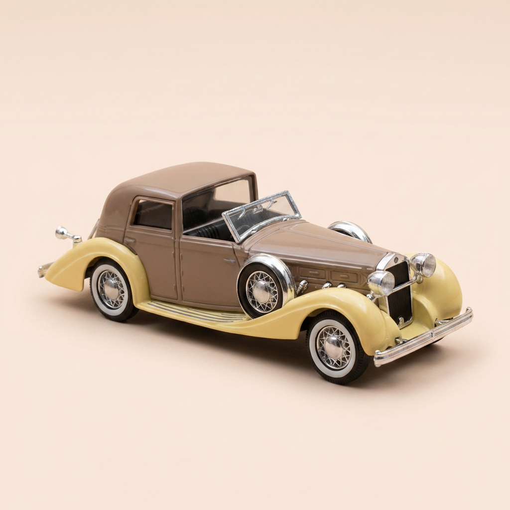 Delage coupé de Ville marrone e beige del 1939 (auto eccezionali)