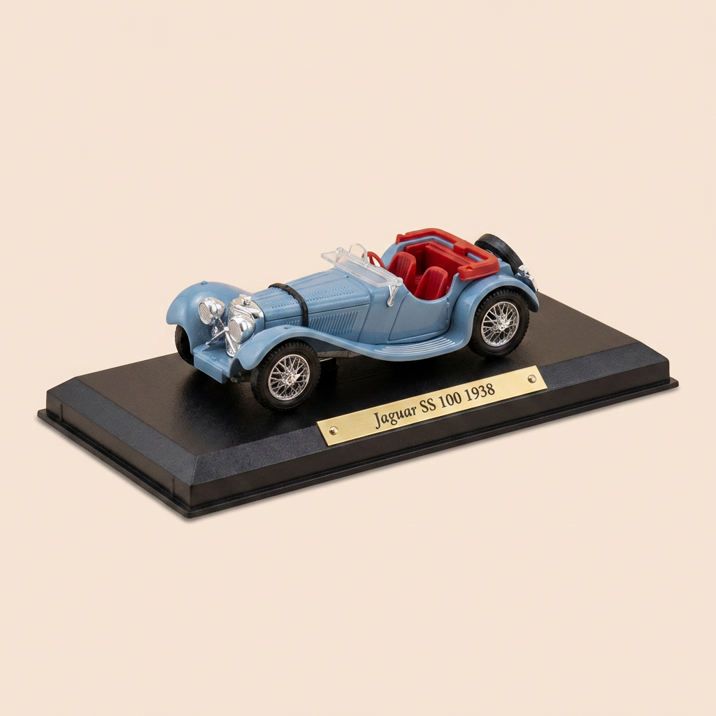 Jaguar SS 100 blu del 1938 (collezione Auto eccezionali)
