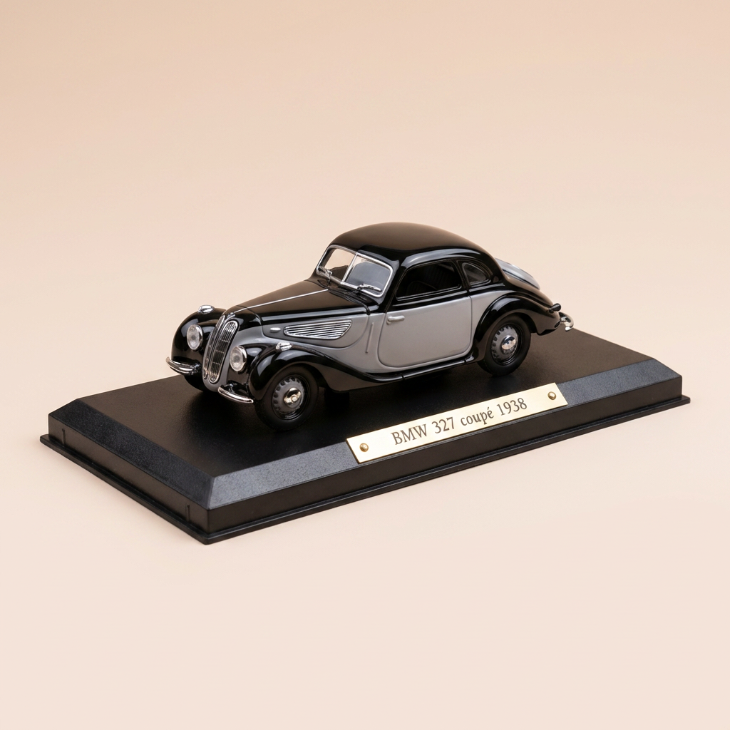BMW 327 coupé nera e grigia del 1938