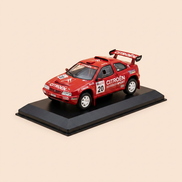 Voiture miniature - Citroën ZX Rallye Raid rouge de 1992 (sous blister)