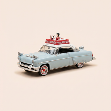 Voiture miniature - Mercury bleue du tour de France - voiture d'Yvette Horner