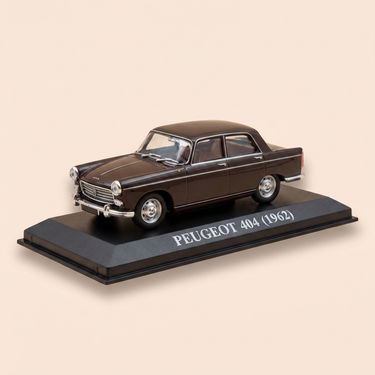Voiture miniature - Peugeot 404 marron foncé de 1962