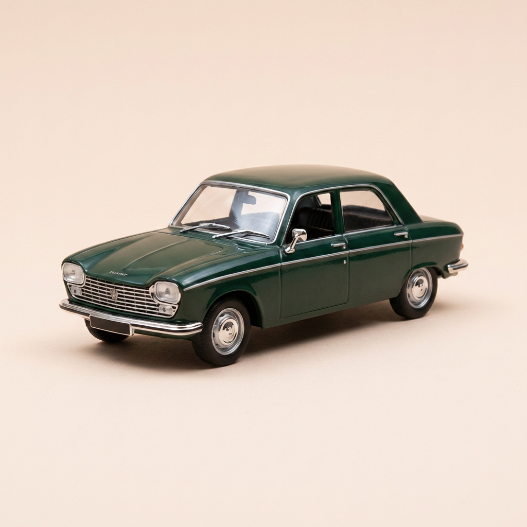 Peugeot 204 gréng vun 1966