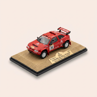 Voiture miniature - Citroën ZX Rallye raid rouge numéro 209 - Paris-Dakar