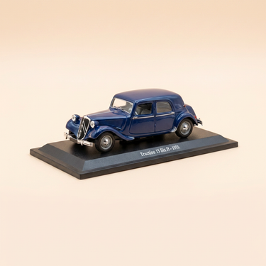 Voiture miniature - Citroën traction 15 six H bleue foncée de 1955