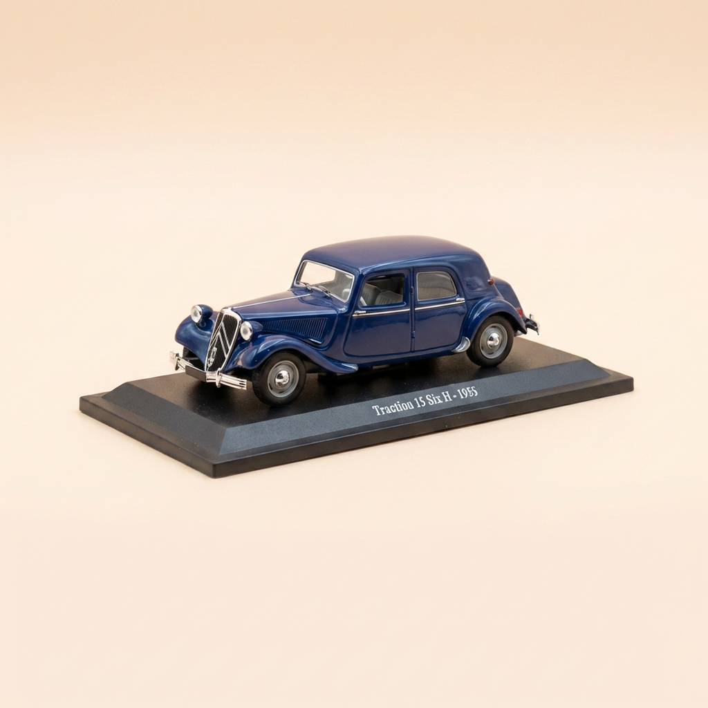 Citroën traction 15 six H blu scuro del 1955