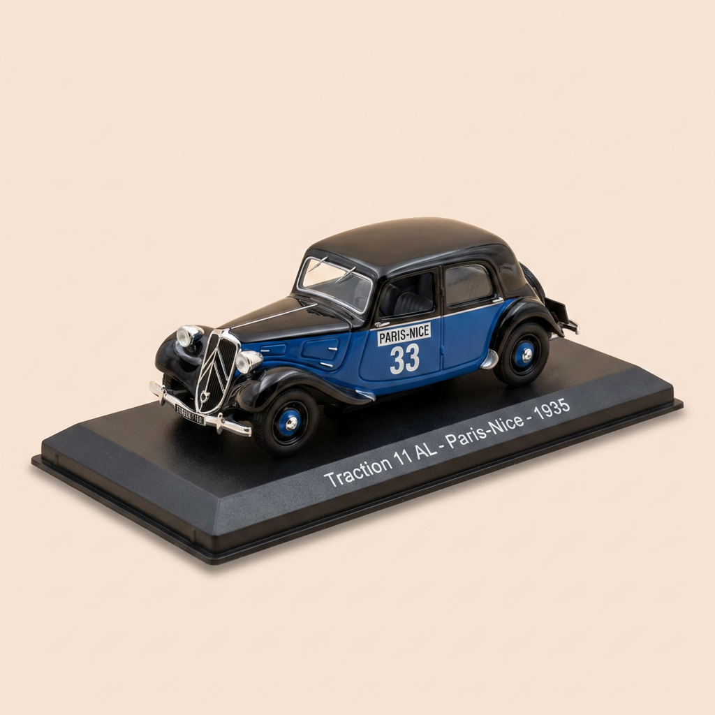Citroën traction 11 AL blu e nera numero 33 del 1935 - Parigi - Nizza