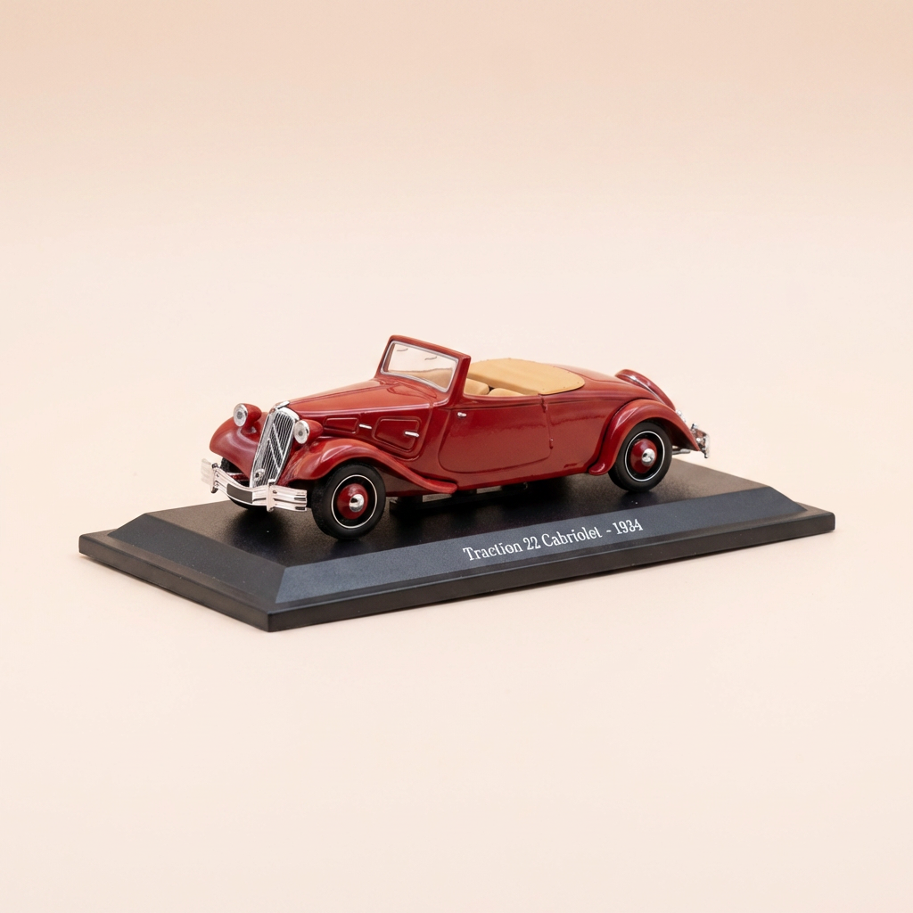 Citroën traction 22 cabriolet bordeaux del 1934