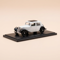 Voiture miniature - Citroën traction 7A blanche (blanc cassé) et noire de 1934