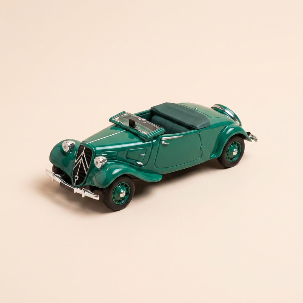 Citroën traction 11 BL cabriolet grénge vu 1938