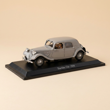 Voiture miniature - Citroën traction 11A grise de 1936