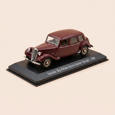 Voiture miniature - Citroën traction "Big Fifteen Seven Seater" Slough bordeaux de 1938