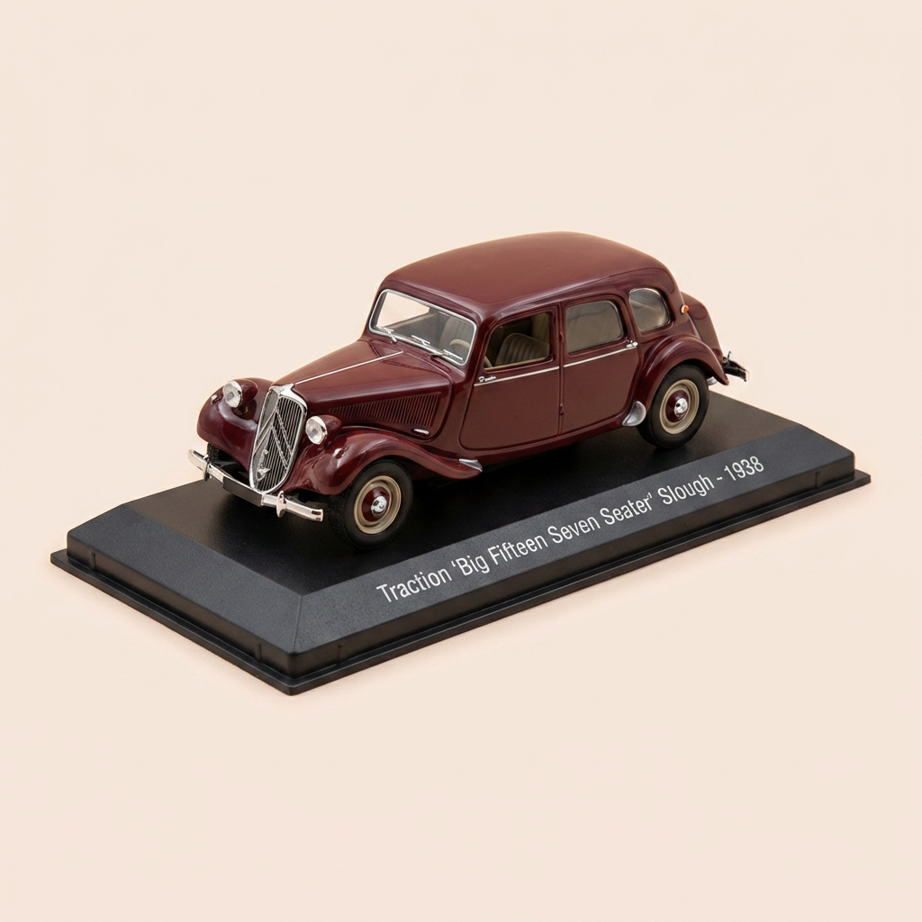 Citroën traction "Big Fifteen Seven Seater" Slough bordeaux de 1938