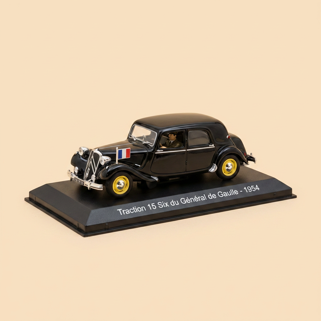 Citroën Traction 15 Six Preta de 1954 do General De Gaulle