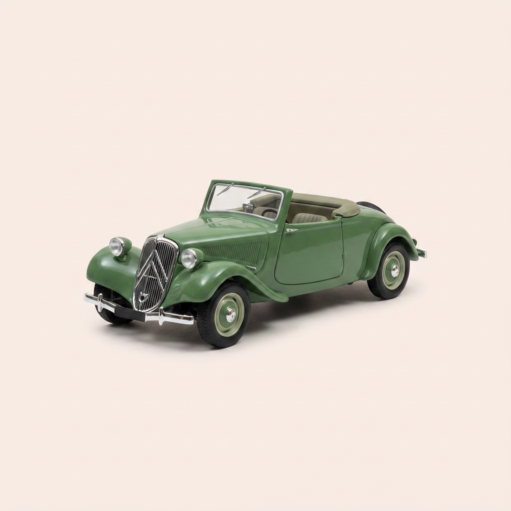 Citroën Traction 11 BL Cabriolet Verde de 1938