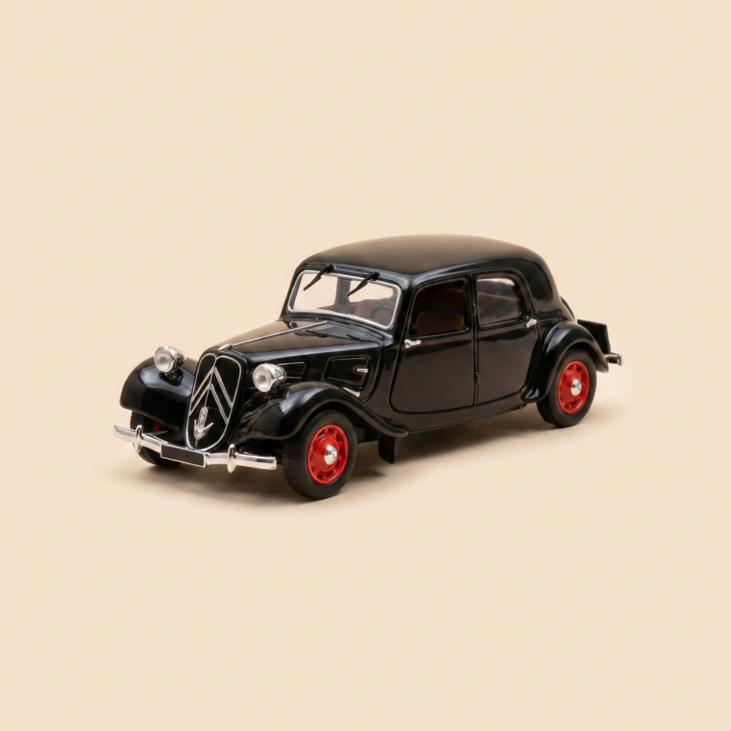 Citroën Traction Preta de 1939 (Caixa Plexi)