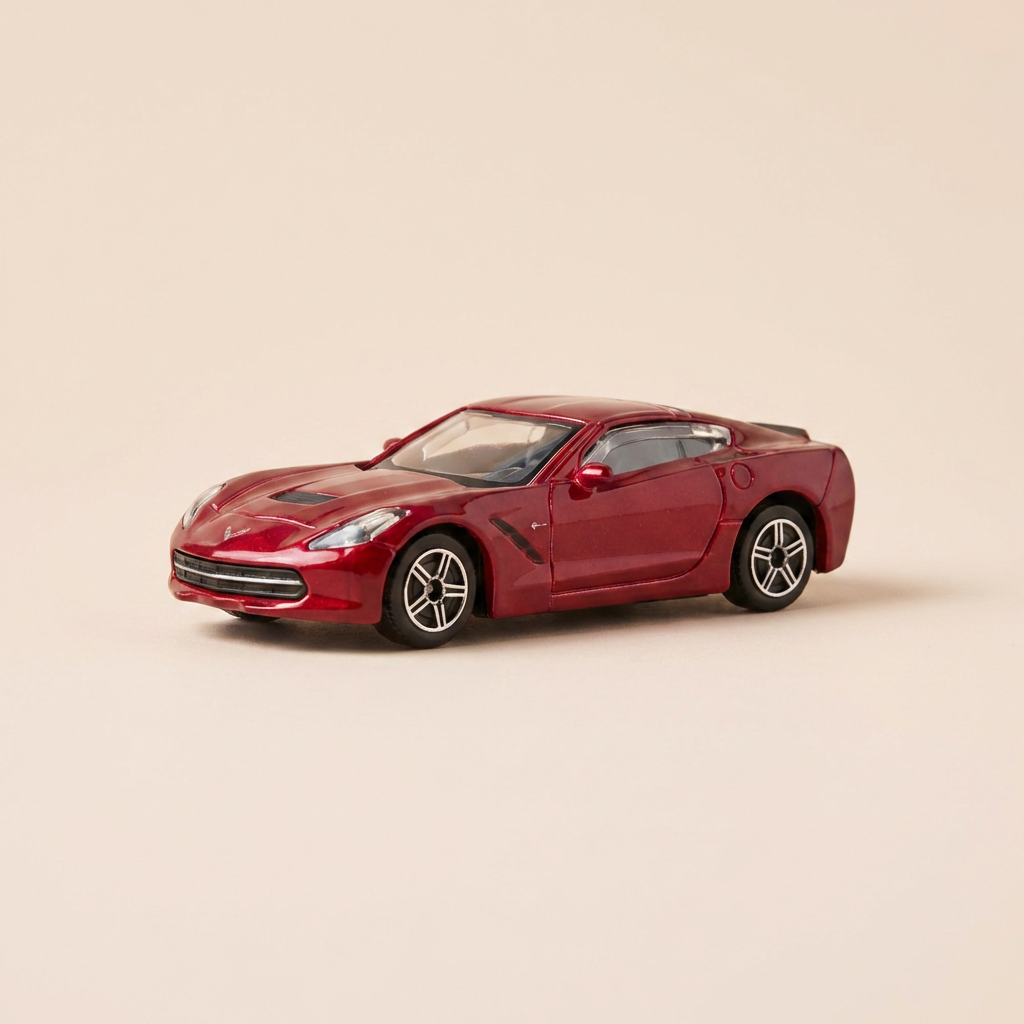 Corvette Stingray bordeaux de 2014 (carro americano) - caixa de plexiglass