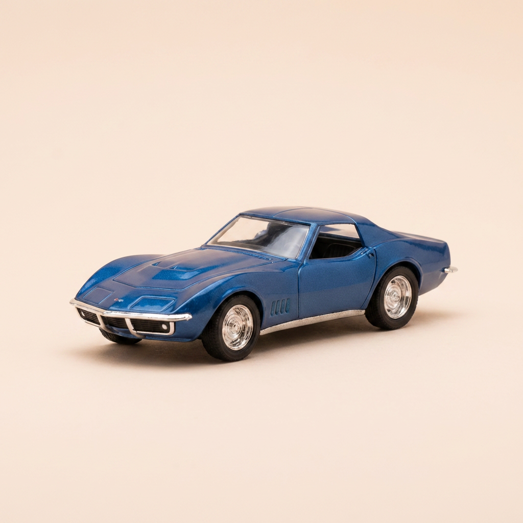 Chevrolet Corvette bleue de 1968 - Solido référence 1813 (voiture amèricaine)