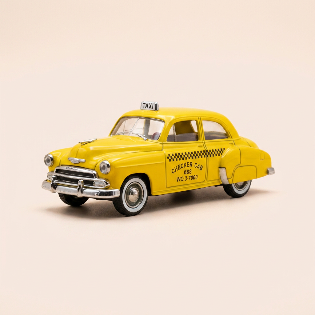 Chevrolet Sedan gialla del 1950 TAXI - Solido riferimento 4509 (auto americana)