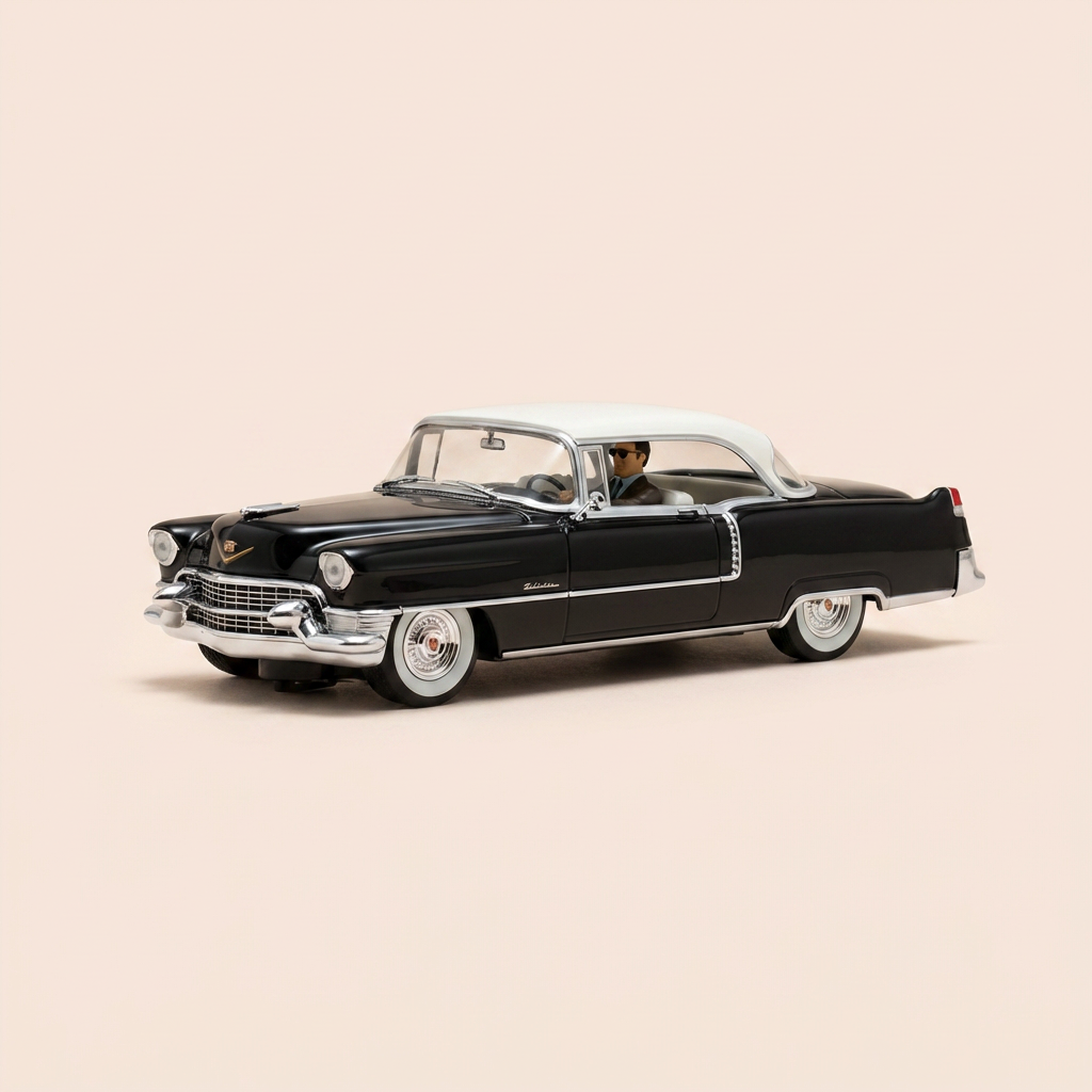 Cadillac Eldorado Séville noire et toit blanc - Solido référence 4520 (voiture américaine)