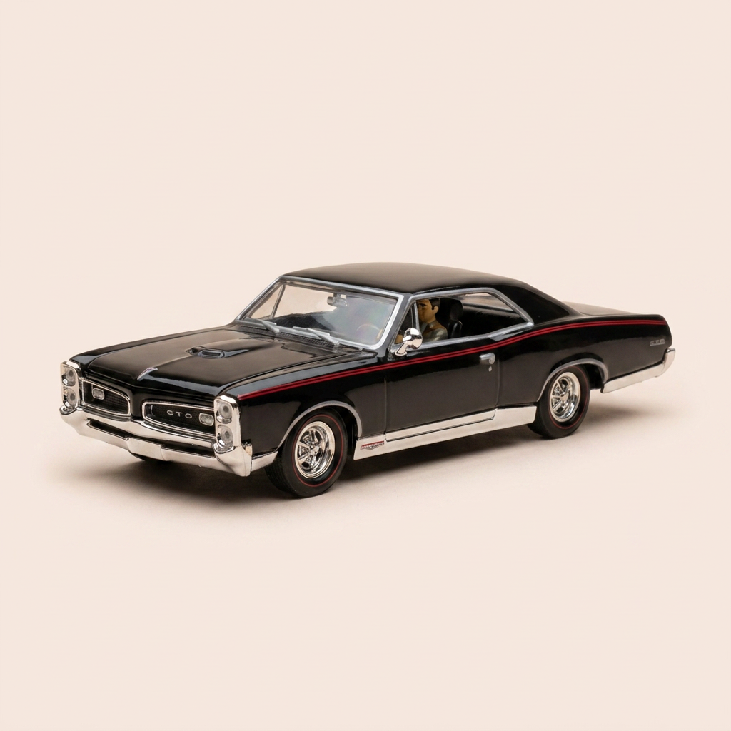 Pontiac GTO TM GM noire de 1967 - MATCHBOX (voiture américaine)