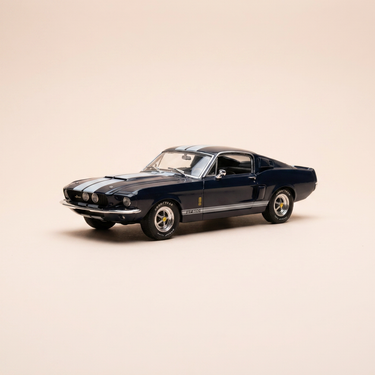 Voiture miniature - Shelby GT500 bleue et blanche de 1967 (voiture américaine)