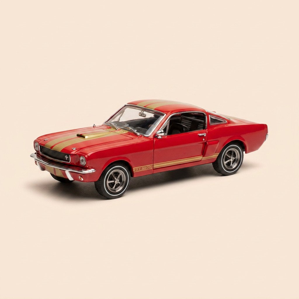 Shelby GT-350H czerwono-złoty z 1966 roku - KYOSHO (samochód amerykański)