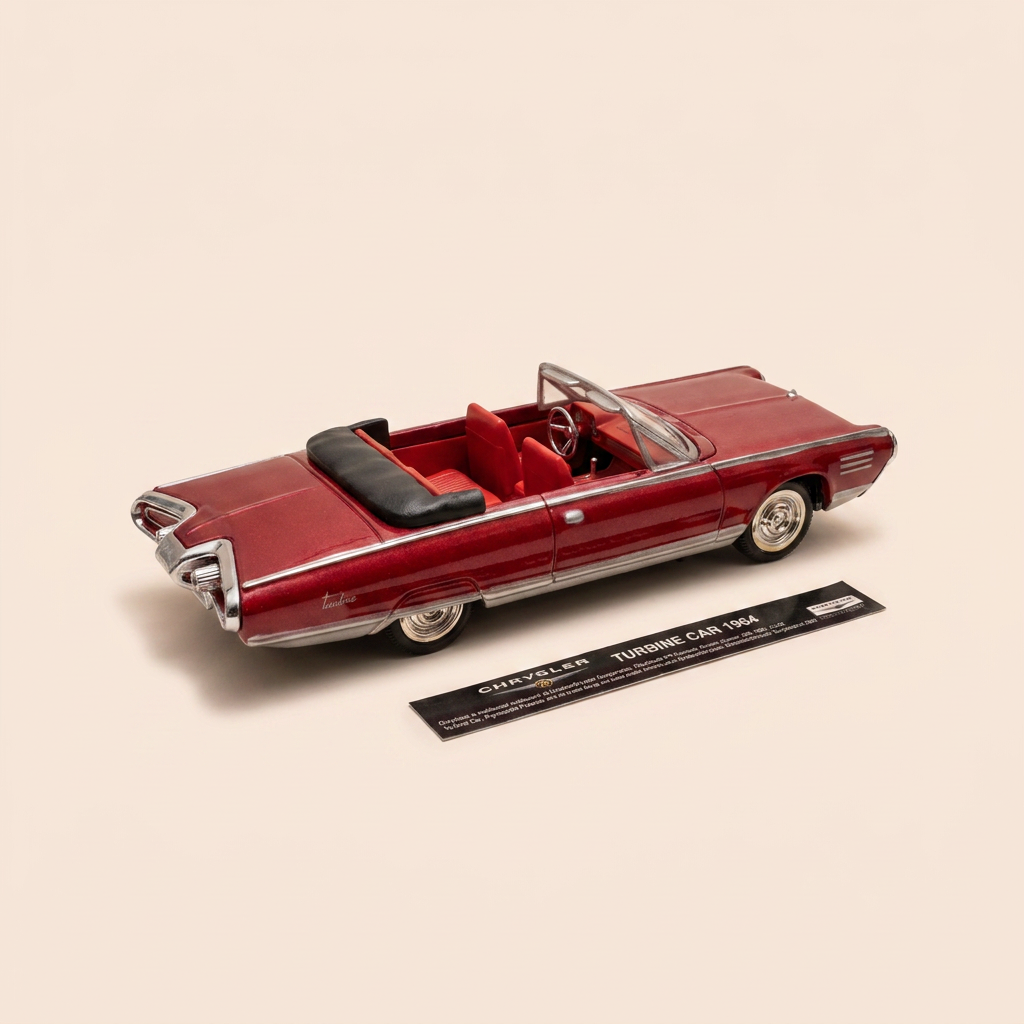 Chrysler Turbine Car rosso scuro/bordeaux del 1964 - CityCruiser (auto americano)