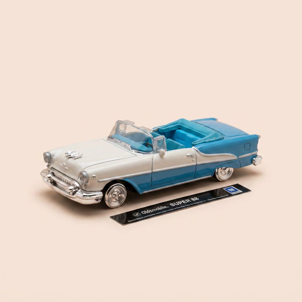 Oldsmobile Super 88 Blue and Off-White - CityCruiser (American Car)