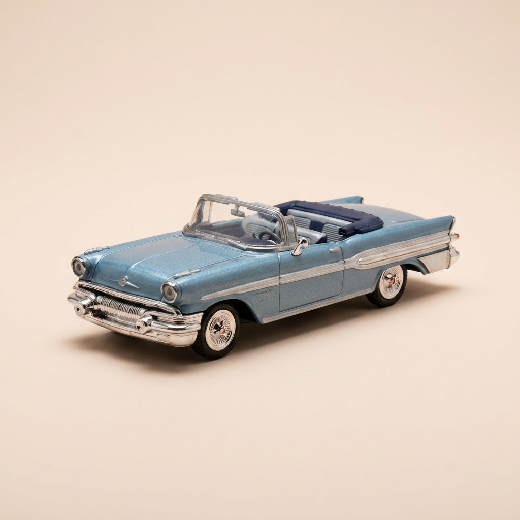 1957 Blue Pontiac Bonneville - CityCruiser (American Car)