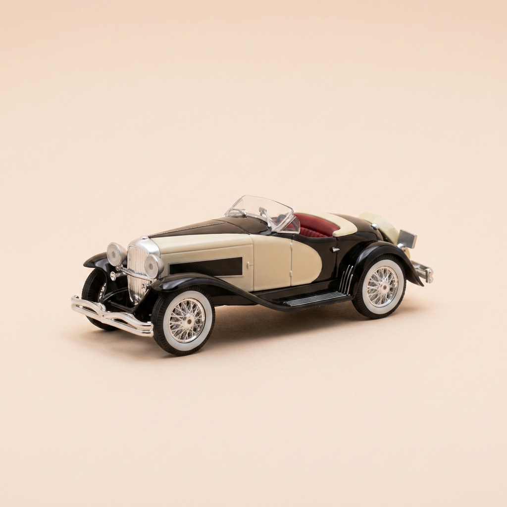 1933 Duesenberg SSJ Black and Beige (American Car)