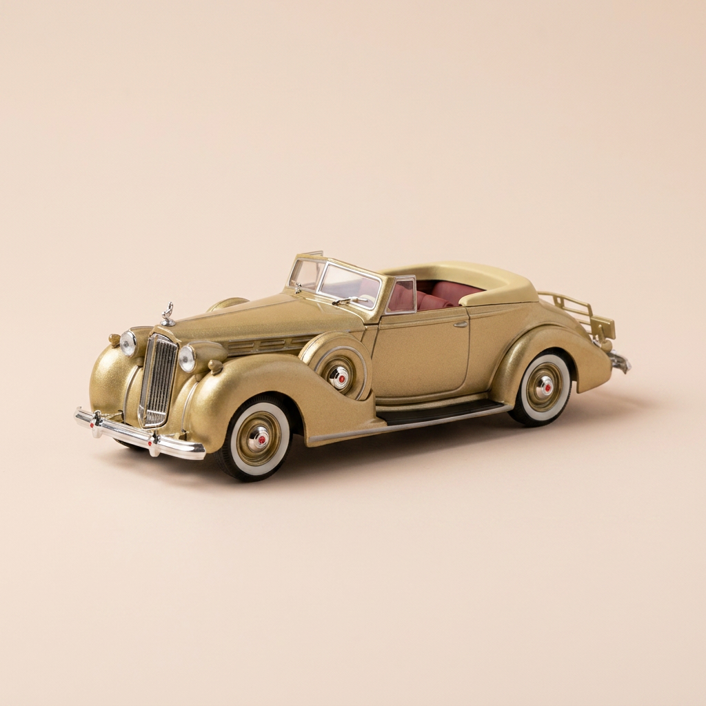 1938 Packard Convertible Victoria Brown (American Car)