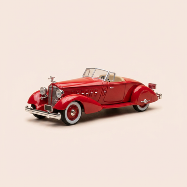 Voiture miniature - Packard V12 LeBaron rouge foncé/bordeaux de 1934 (voiture américaine)