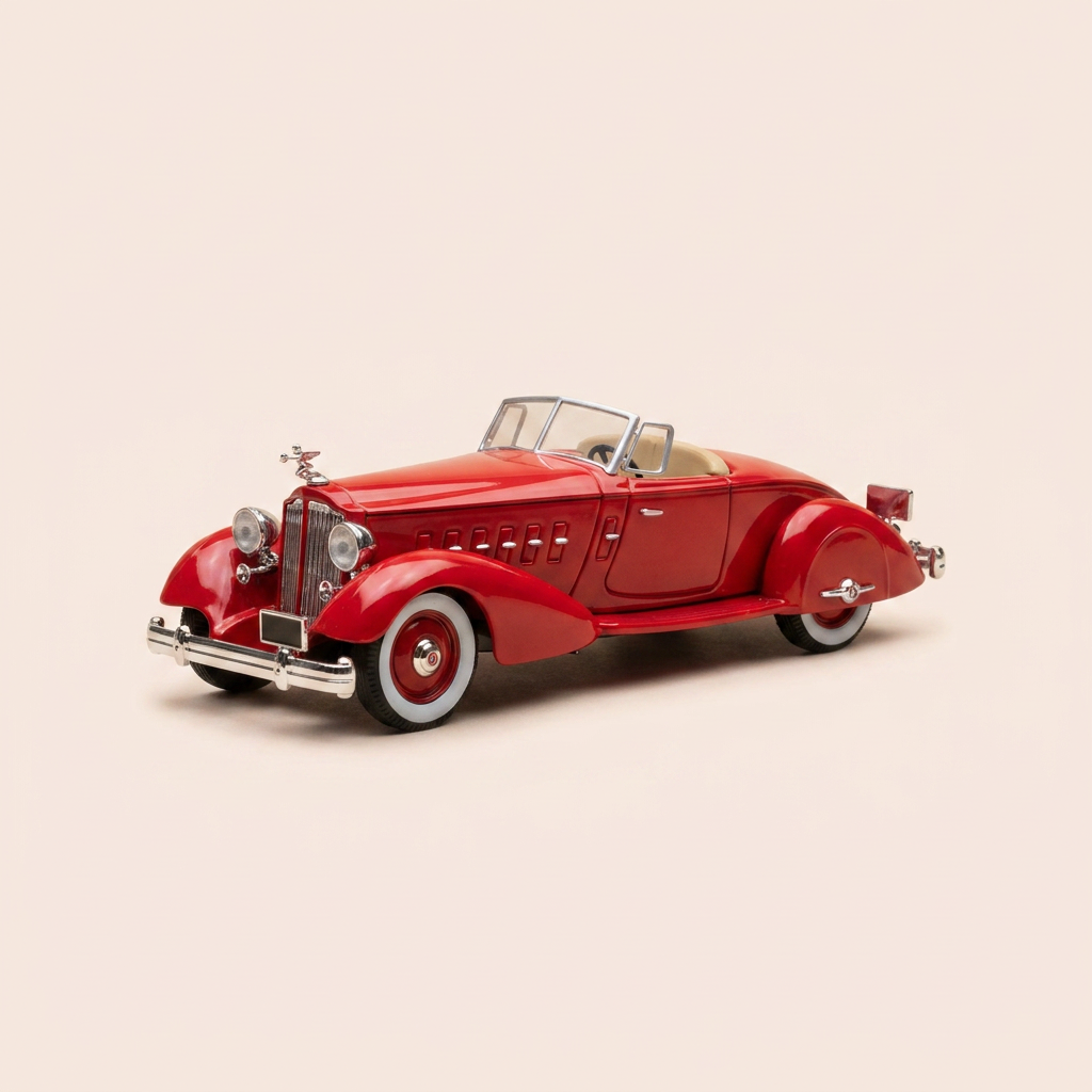 Packard V12 LeBaron rouge foncé/bordeaux de 1934 (voiture américaine)