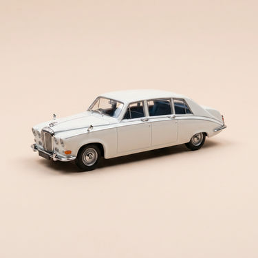 Voiture miniature - Daimler DS 420 blanche (blanc cassé) - boite rectangle