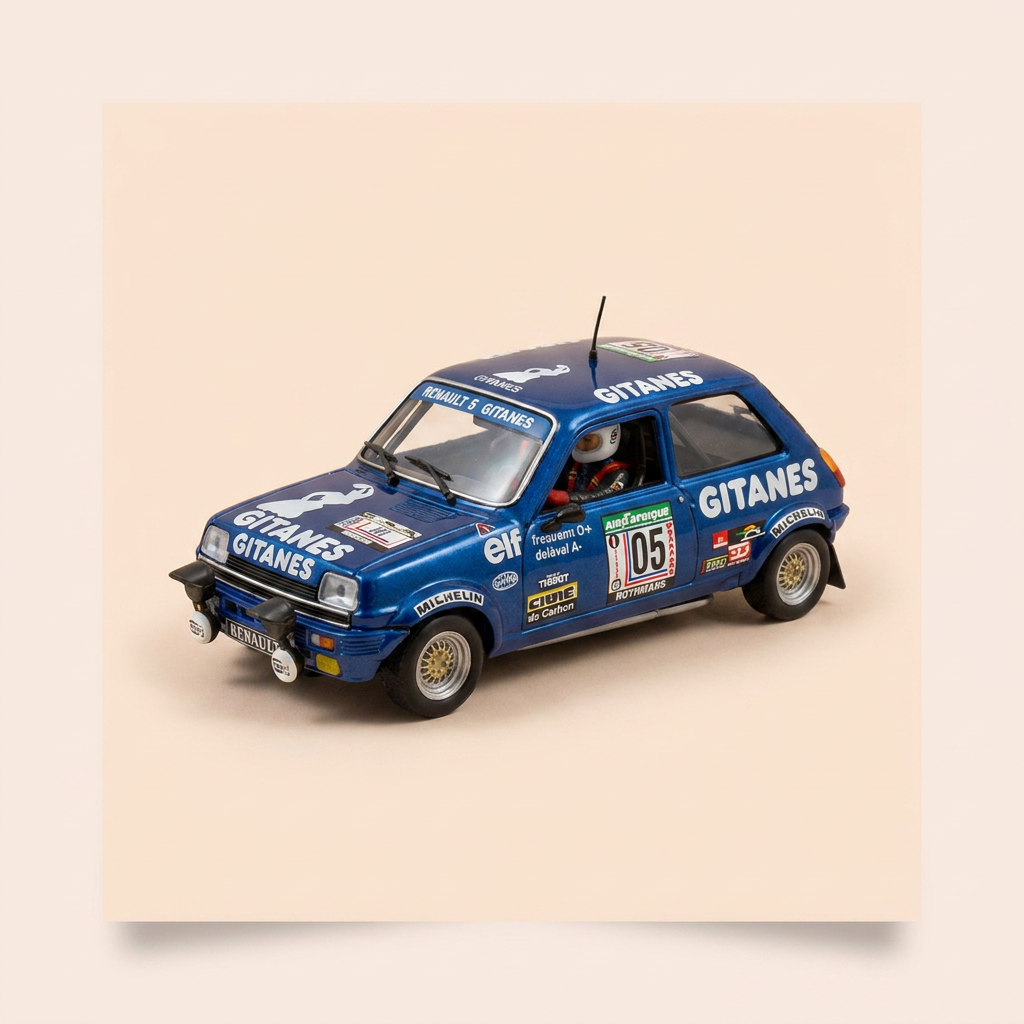 Renault 5 Gr. 2 "GITANES blauwe nummer 05 - Rallye du Bandama 1978 - VITESSE"