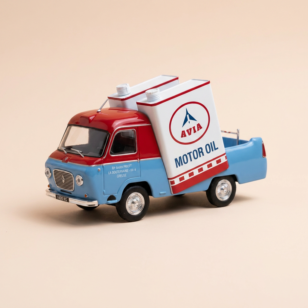 Renault 1400 Kg blue and red with AVIA advertising - Tour de France