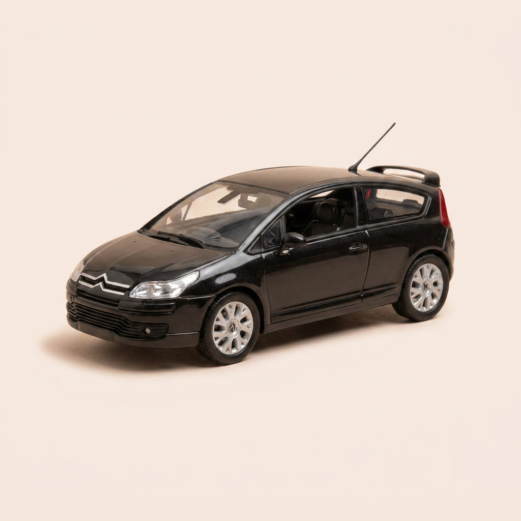Citroën C4 coupé noir (noir Obsidien) - NOREV