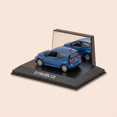 Voiture miniature - Citroën C2 bleue - NOREV (coffret boite rectangle)