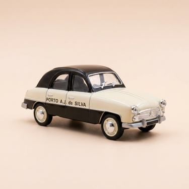 Voiture miniature - Citroën 2 CV noire et beige Antem Porto A.J. Da Silva
