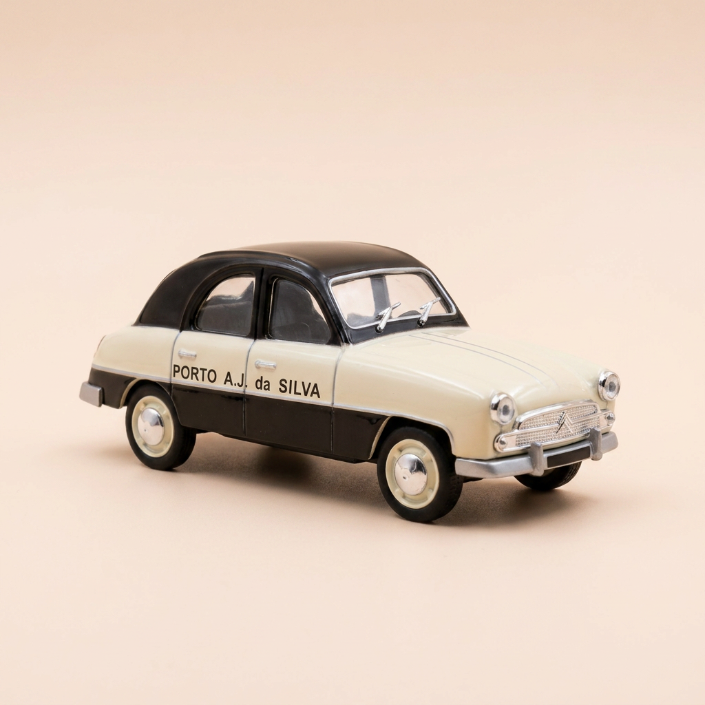 Citroën 2 CV schwarz und beige Antem Porto A.J. Da Silva