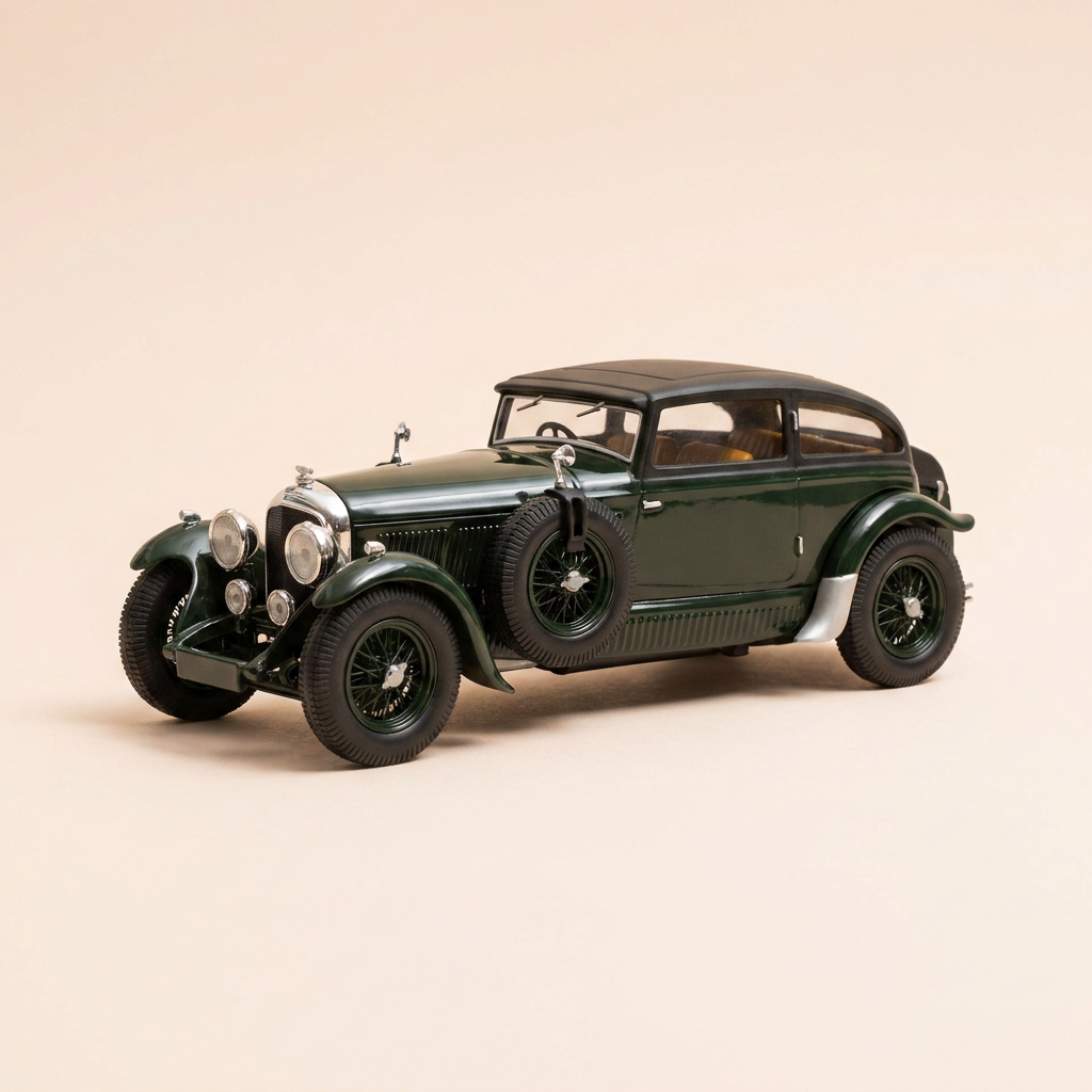 Bentley Speed Six däischtelech gréng vum 1930
