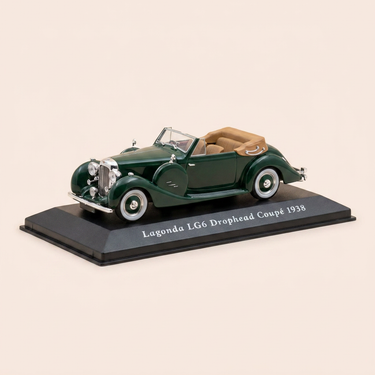 Voiture miniature - Lagonda LG6 Drophead coupé verte de 1938