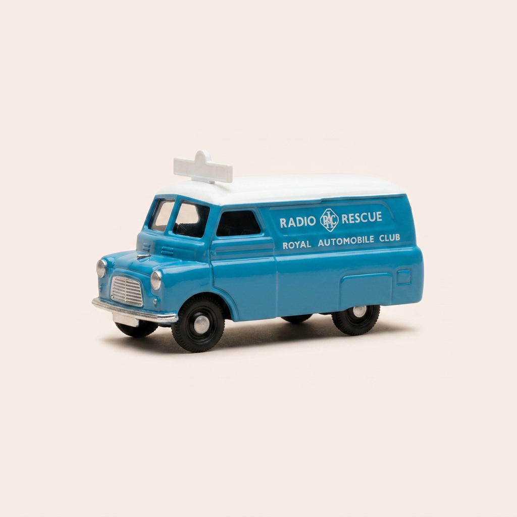 Morris J Van Blau und weißes Dach 'Radio Rescue - Royal Automobile Club - CORGI Referenz 96892
